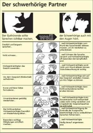 Umgang mit Schwerhörigen