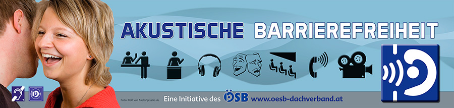 Banner Akustische Barrierefreiheit