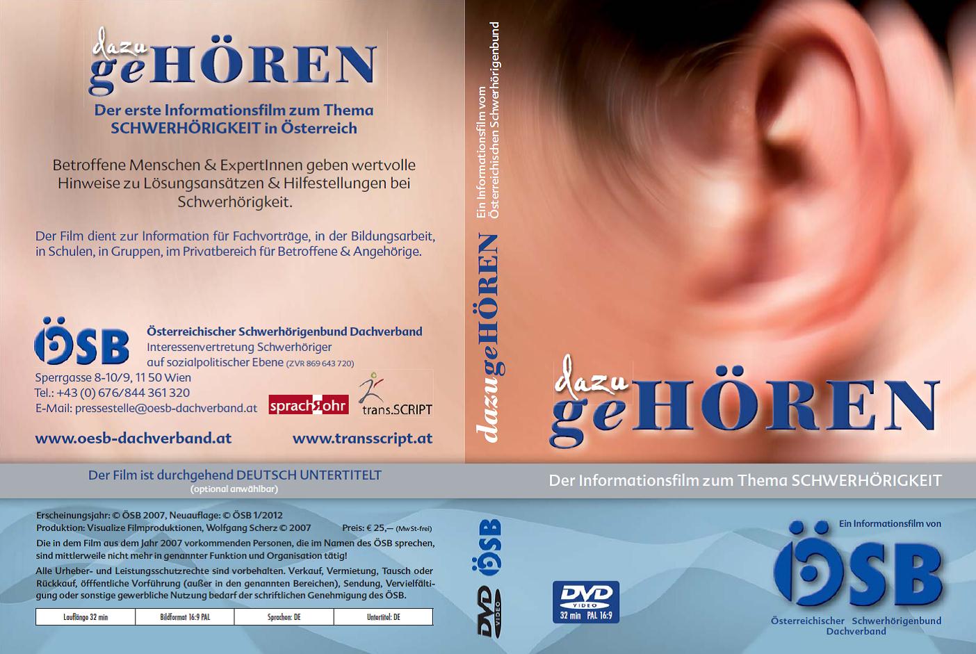 DVD-Cover von "dazuGEHÖREN"